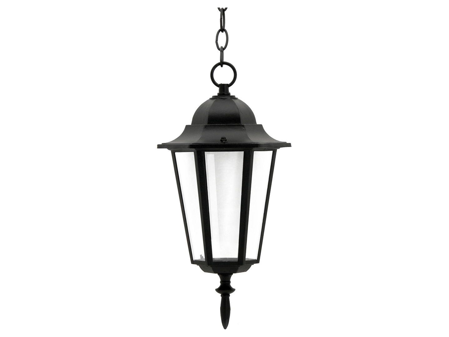 Lampa wisząca ogrodowa Liguria aluminiowa czarna