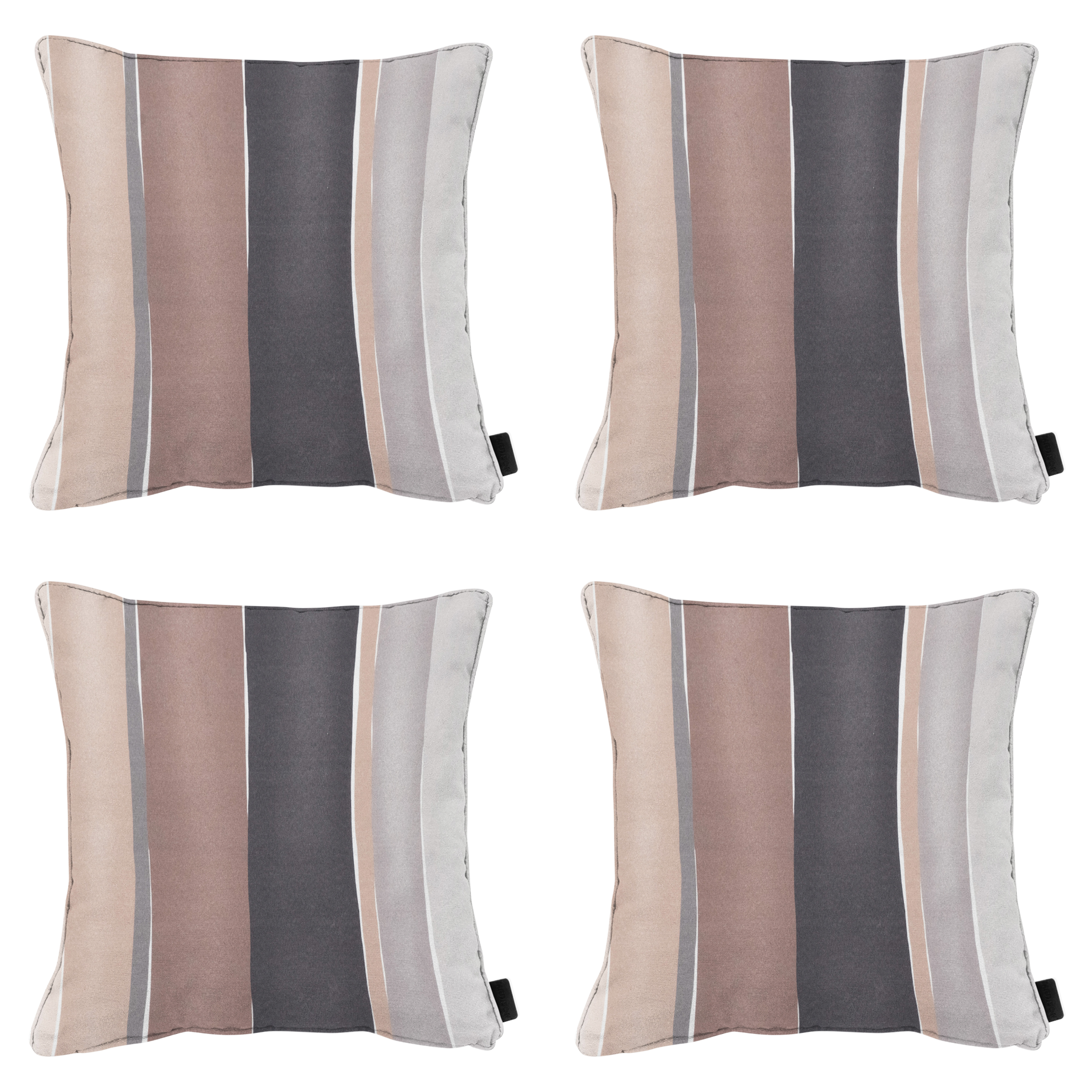 Madison sierkussen Nox - mulitkleur - 50x50x10cm - set van 4