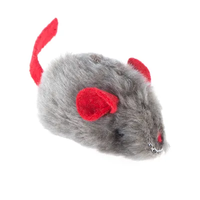 Toy Mouse with Microchip Squeak and Catnip