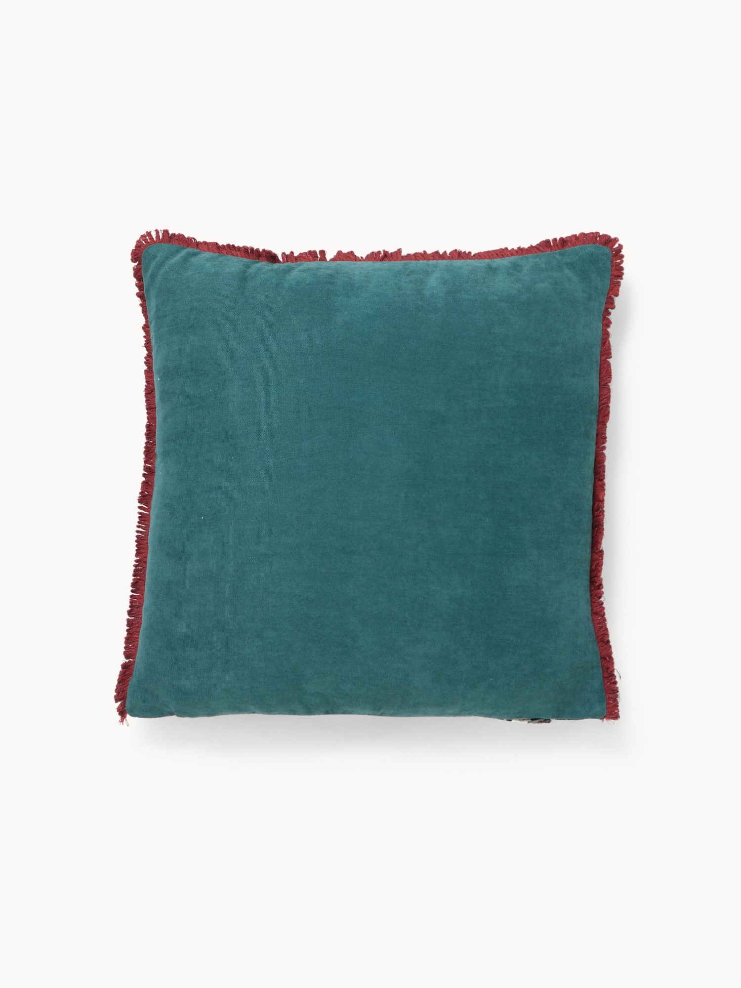 Cuscino 45x45 stampa fiorellini con frangette