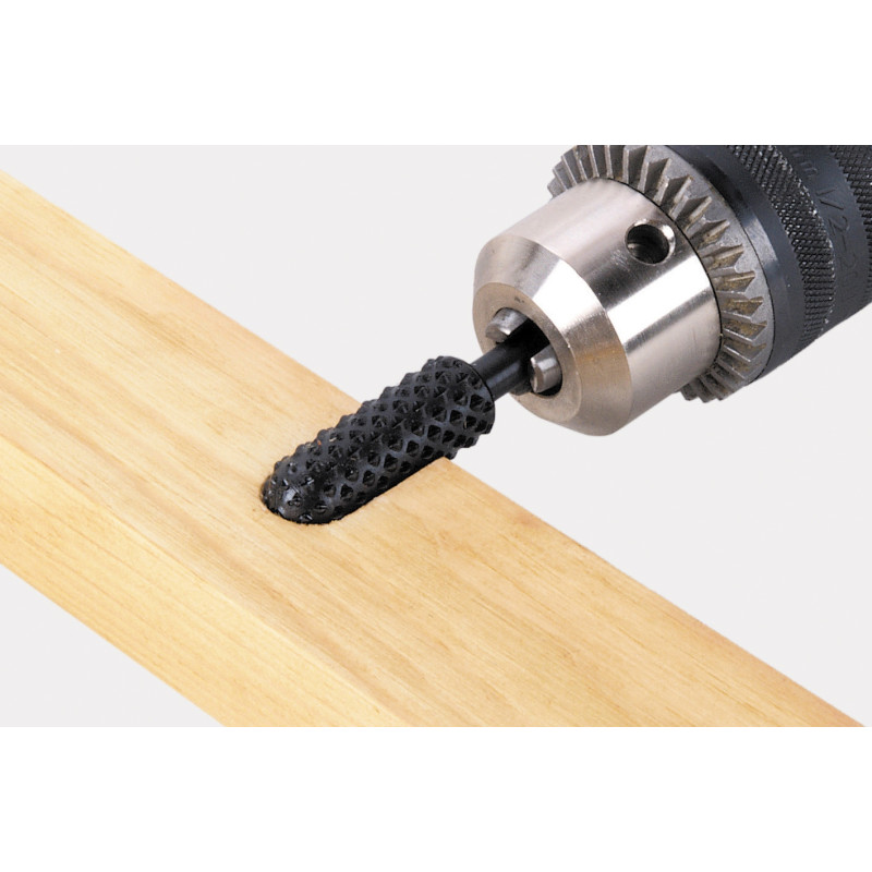 Râpe de profilage cylindrique et bombée Ø 12 mm WOLFCRAFT