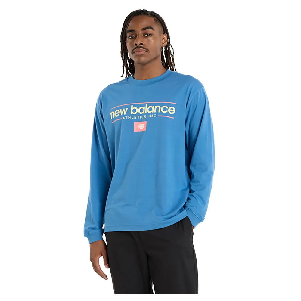 New Balance Relaxed Linear Athletics long sleeve polo