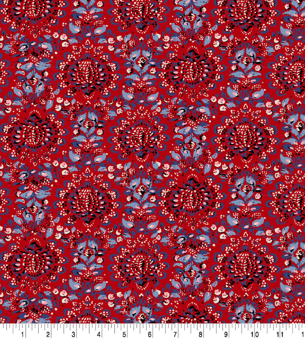 Springs Creative Red Bandana Cotton Fabric by Keepsake Calico