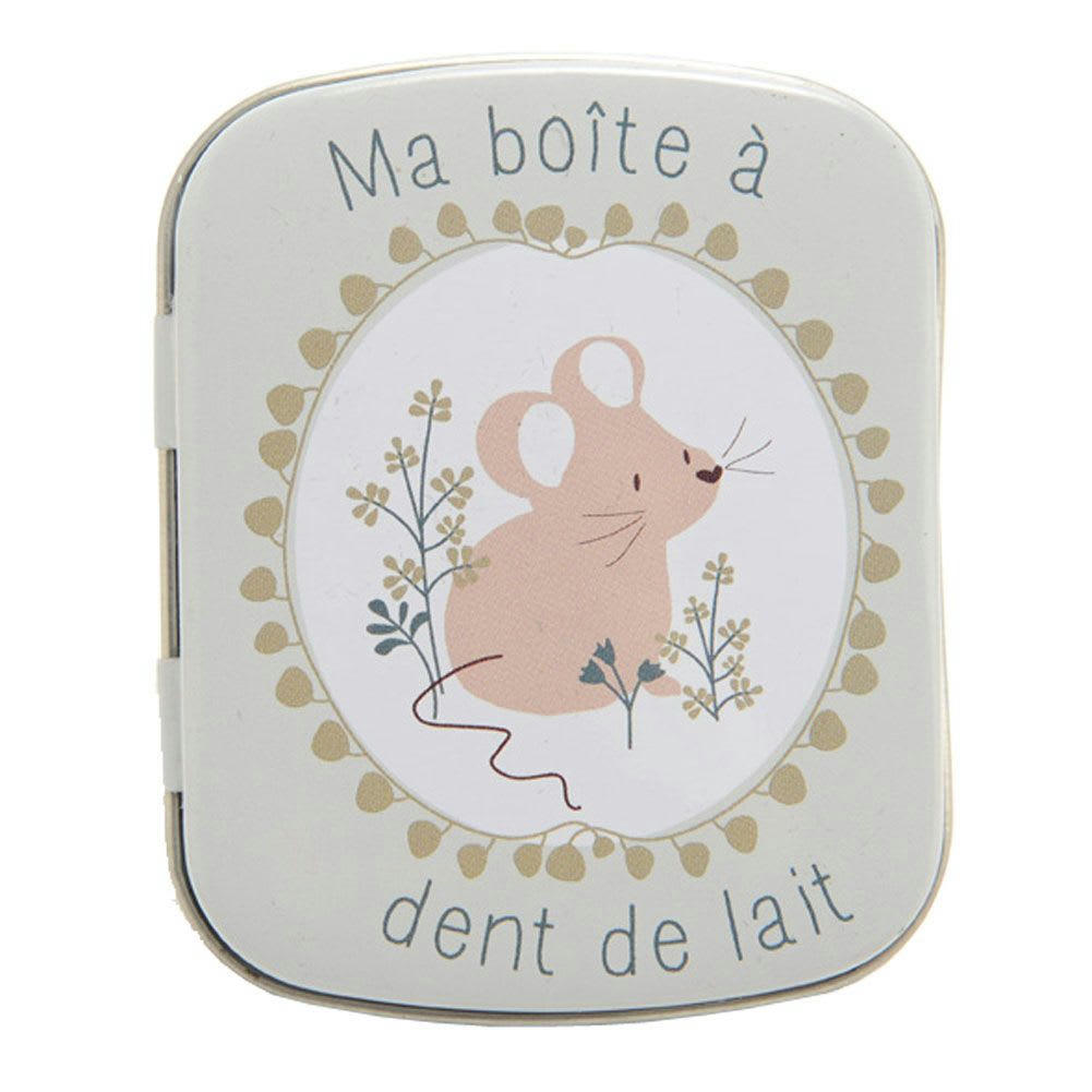 SOURIS - Boite à dents de lait en métal