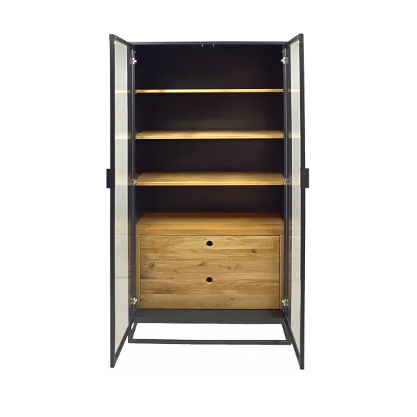 Witryna loft drewniana w industrialnym stylu CARLA I
