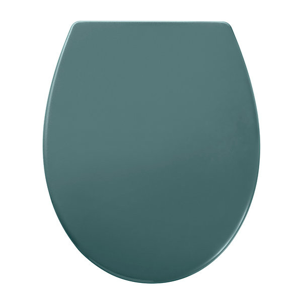 Abattant WC GoodHome Diani coloris vert en duraplast avec frein de chute