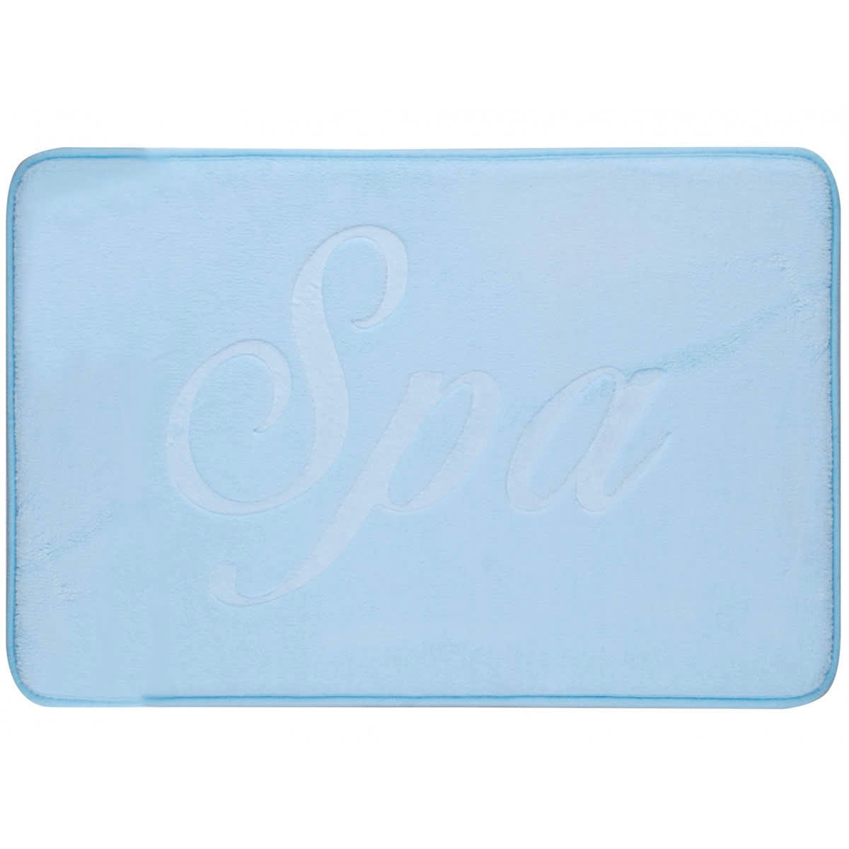 SPA - Tapis de bain mémoire de forme bleu 40x60cm
