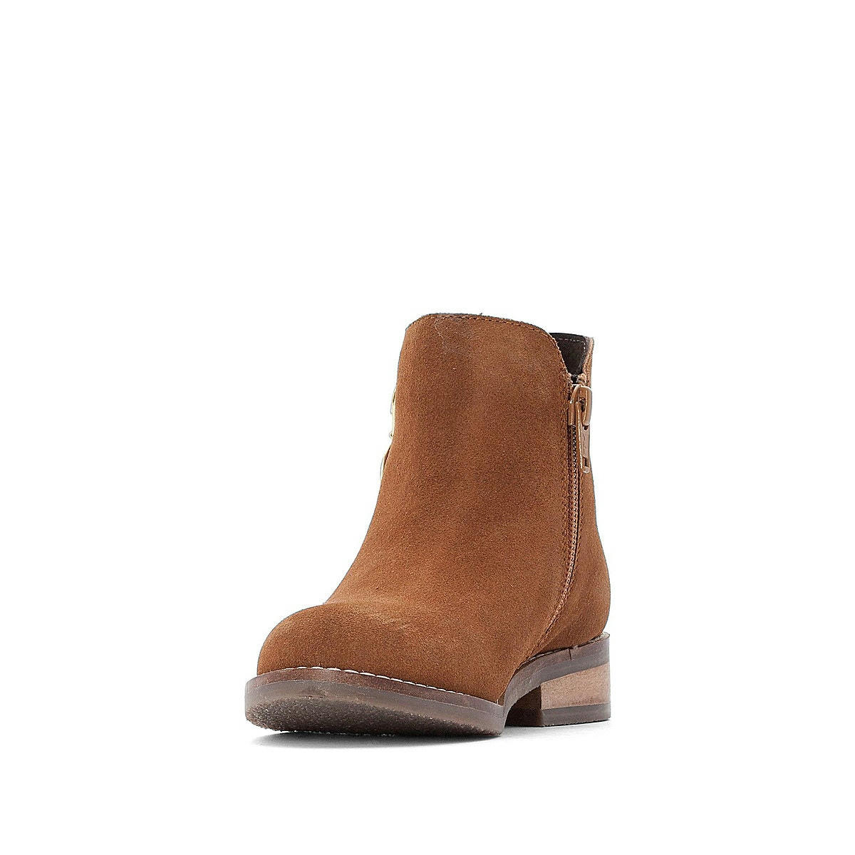 Bottines zippées cuir