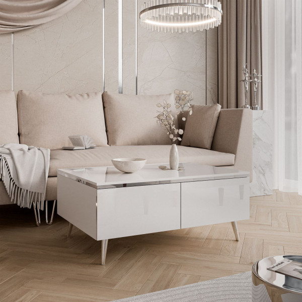Ława AURORA SILVER ze schowkem