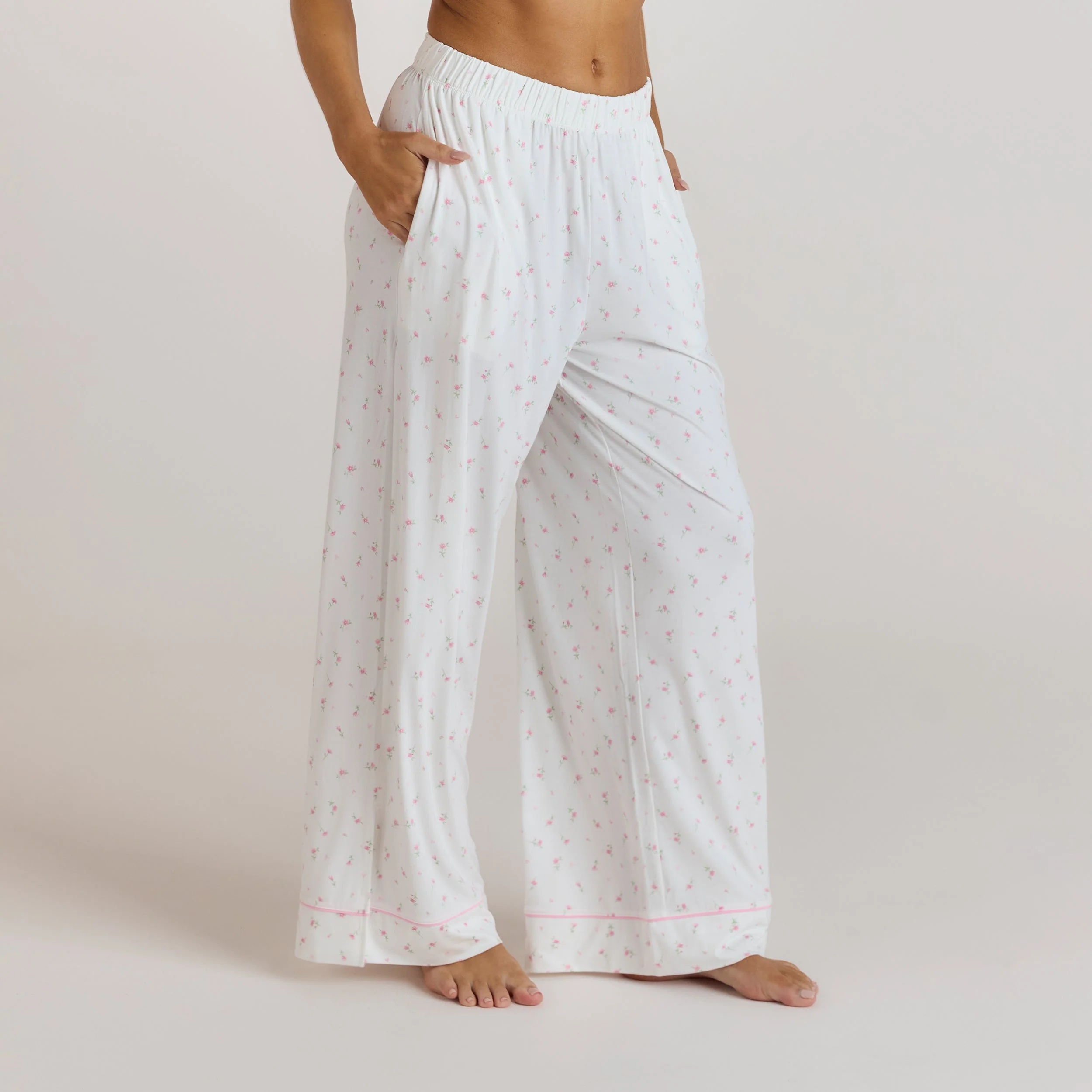 Modal Pyjama Bottoms - Floral Print