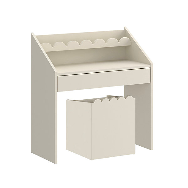 Bureau 1 tiroir avec chaise Bellamy Book Nook Beige