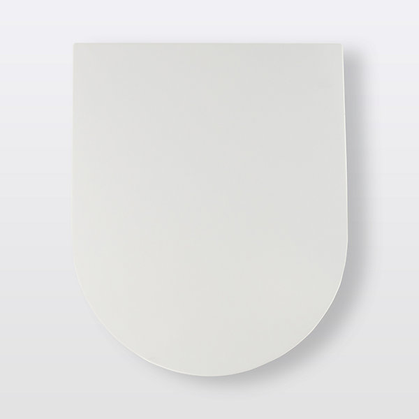 Abattant WC GoodHome Cavally en duraplast coloris blanc avec frein de chute