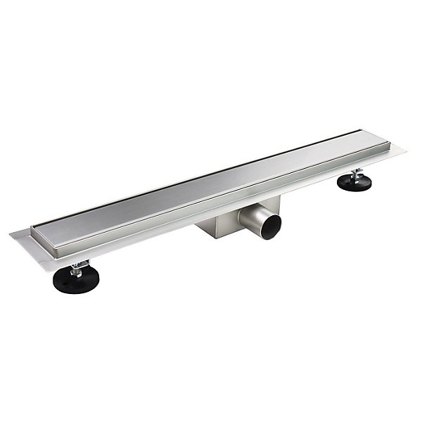 Caniveau de douche Italienne DALA inox L.100 cm anti-odeurs   filtre, drainage performant -SANIVERRE