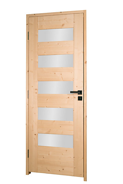 Bloc porte 5 Vitrages HORIZON bois épicéa 2040 x 830 Droite