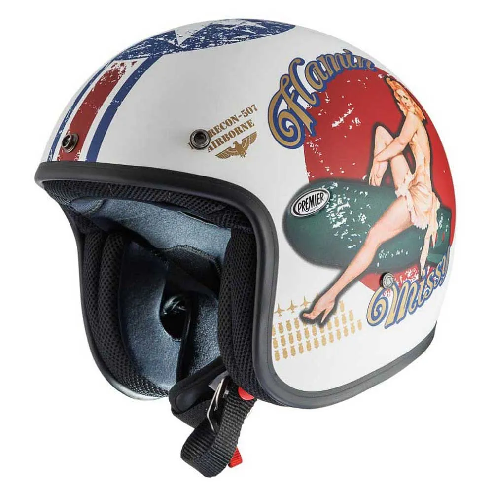 Premier Helmets 25 Classic Pin Up open face helmet