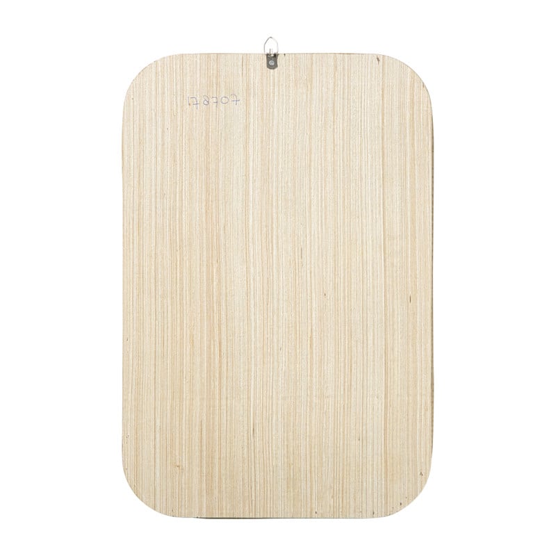 Spiegel met rotan lijst - bruin - 45x30 cm