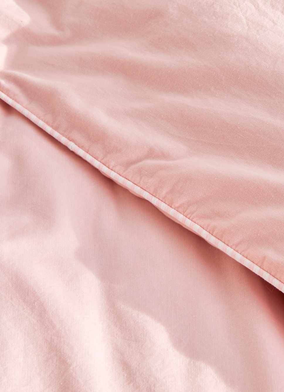 HOUSSE DE COUETTE ENFANT EN COTON LAVÉ ROSE