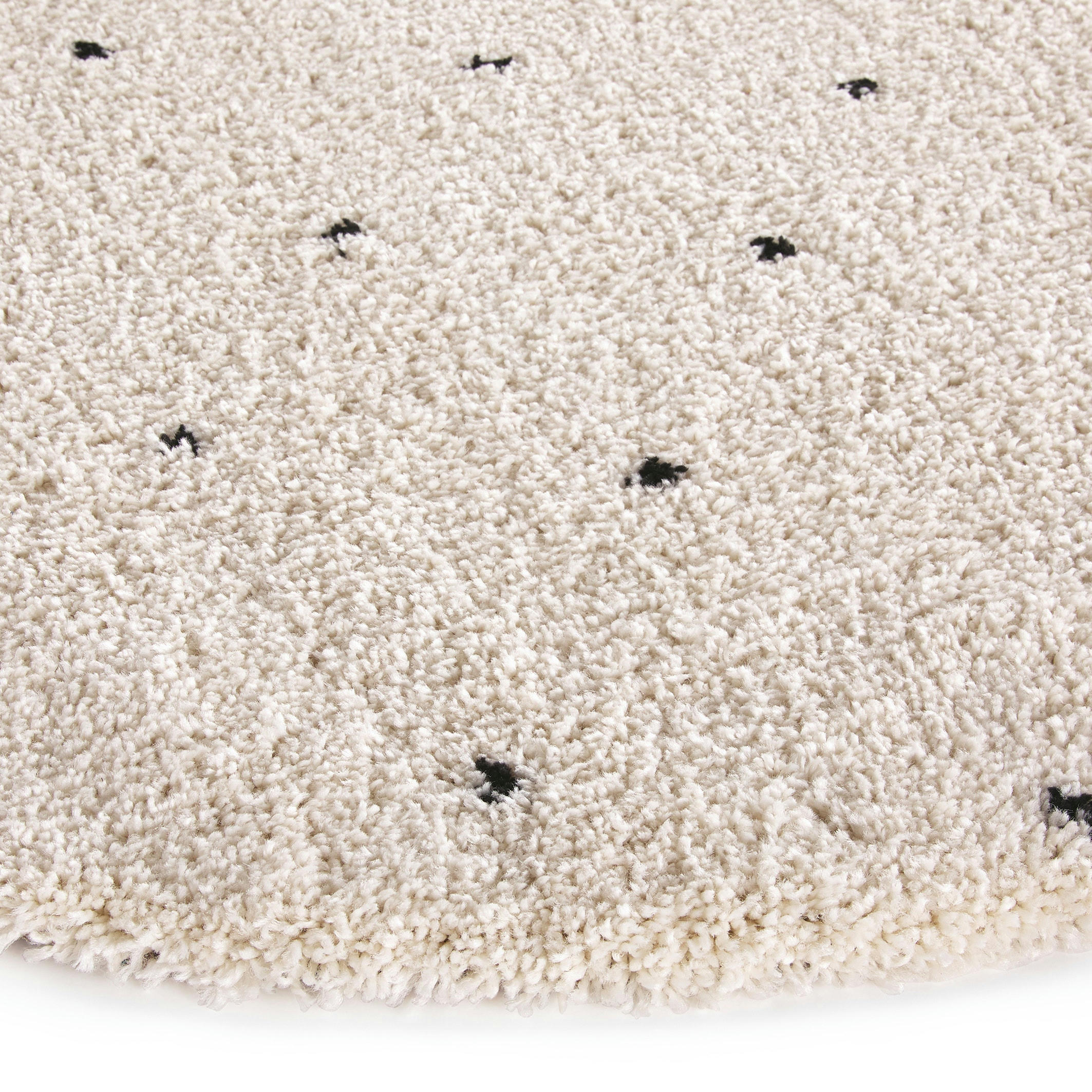 Tapis rond à pois style berbère, Ava