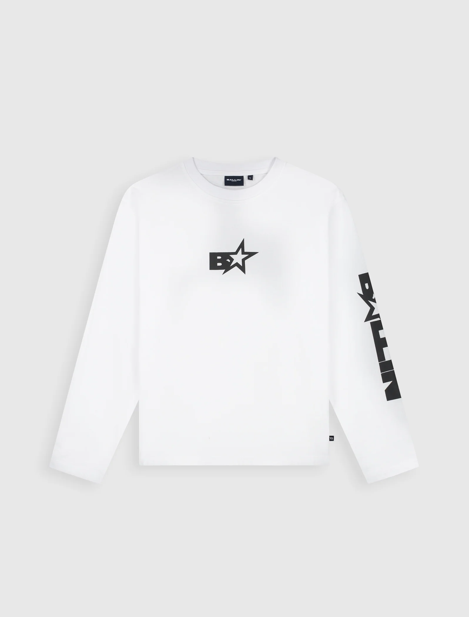 Junior Monogram Star Longsleeve T-shirt | White