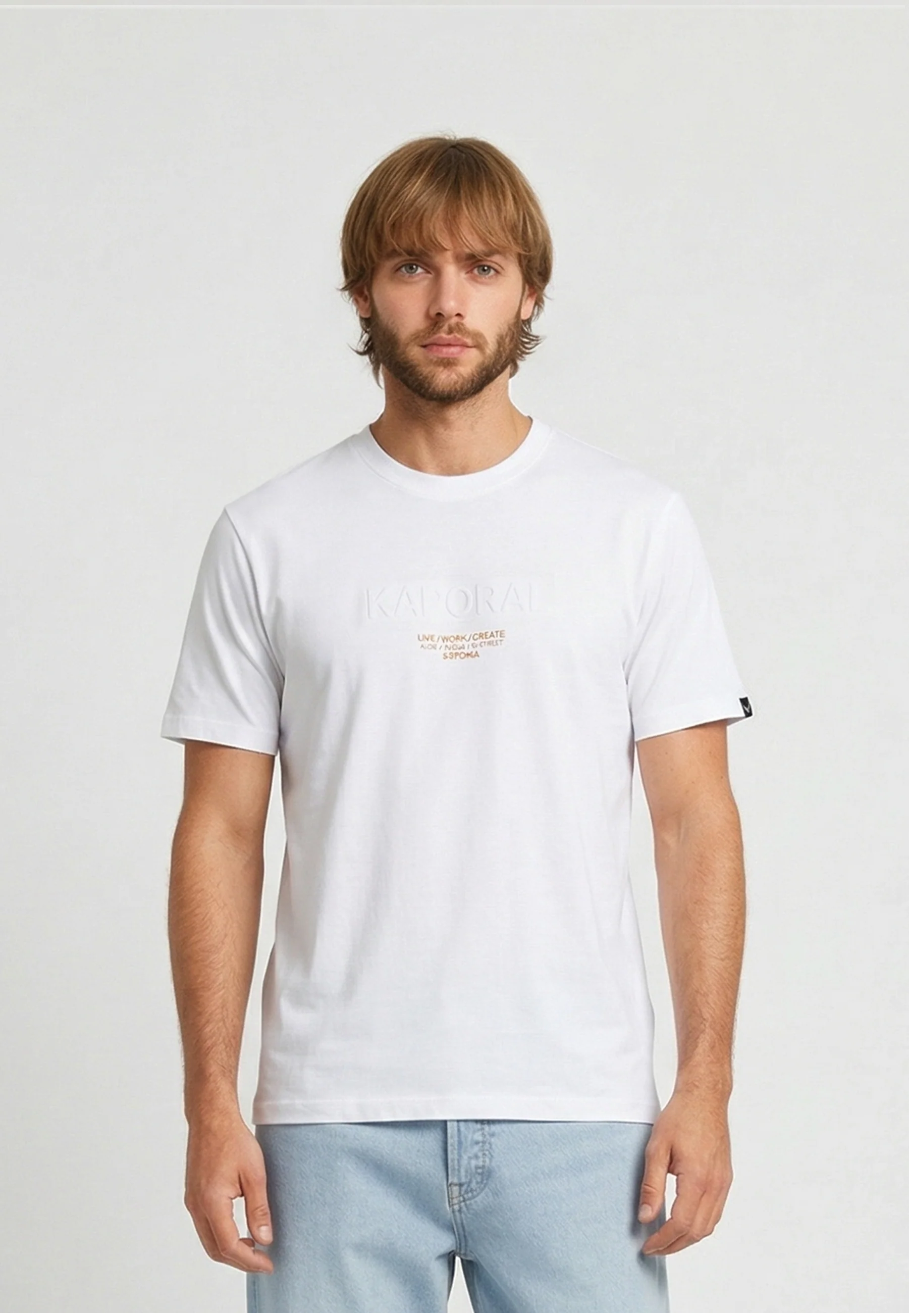T-shirt manches courtes regular blanc coton NIRAJ