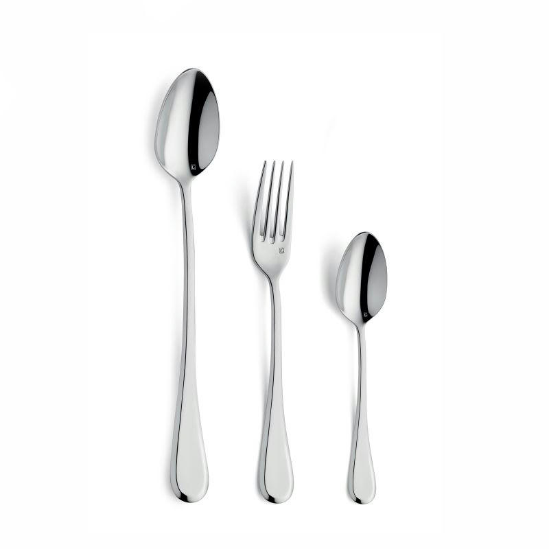 DUNES - Service à gâteaux en Acier Inox