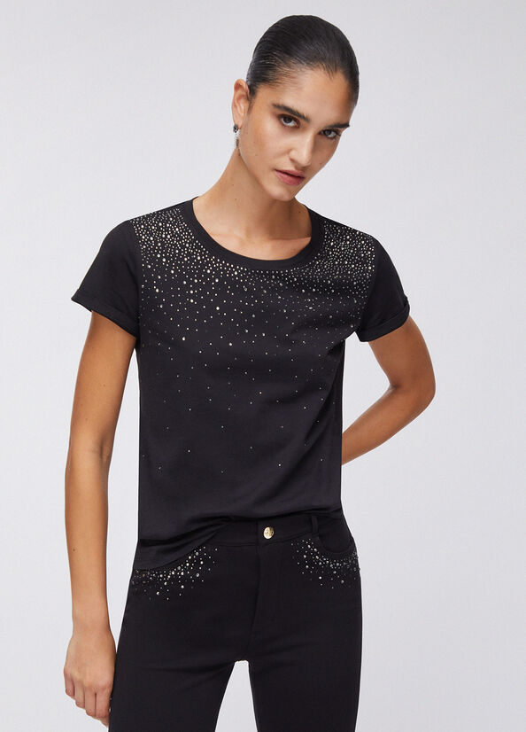 T-shirt con strass d&eacute;grad&eacute;