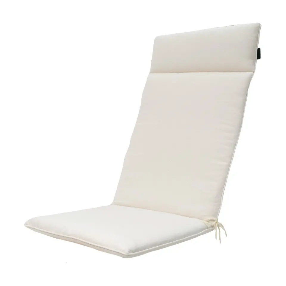 Madison - Tuinstoelkussen Hoge Rug Napels sand - Ca. 120x50 cm - Set van 4