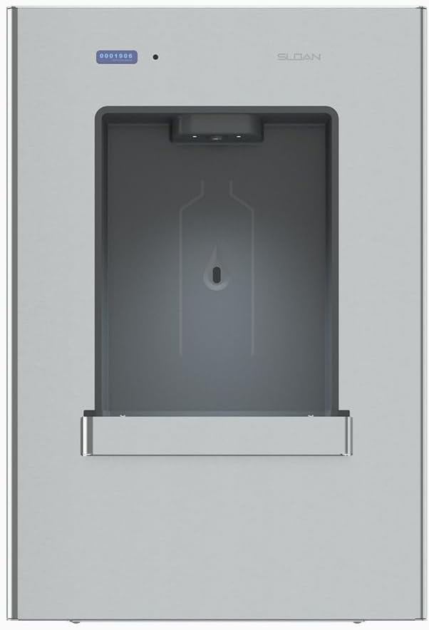 Sloan DropSpot Filtered On-Wall Bottle Filler DRS100-FIL-UNREF-SS - Water Dispenser, Touch-Free Sensor Operated, ADA Compliant