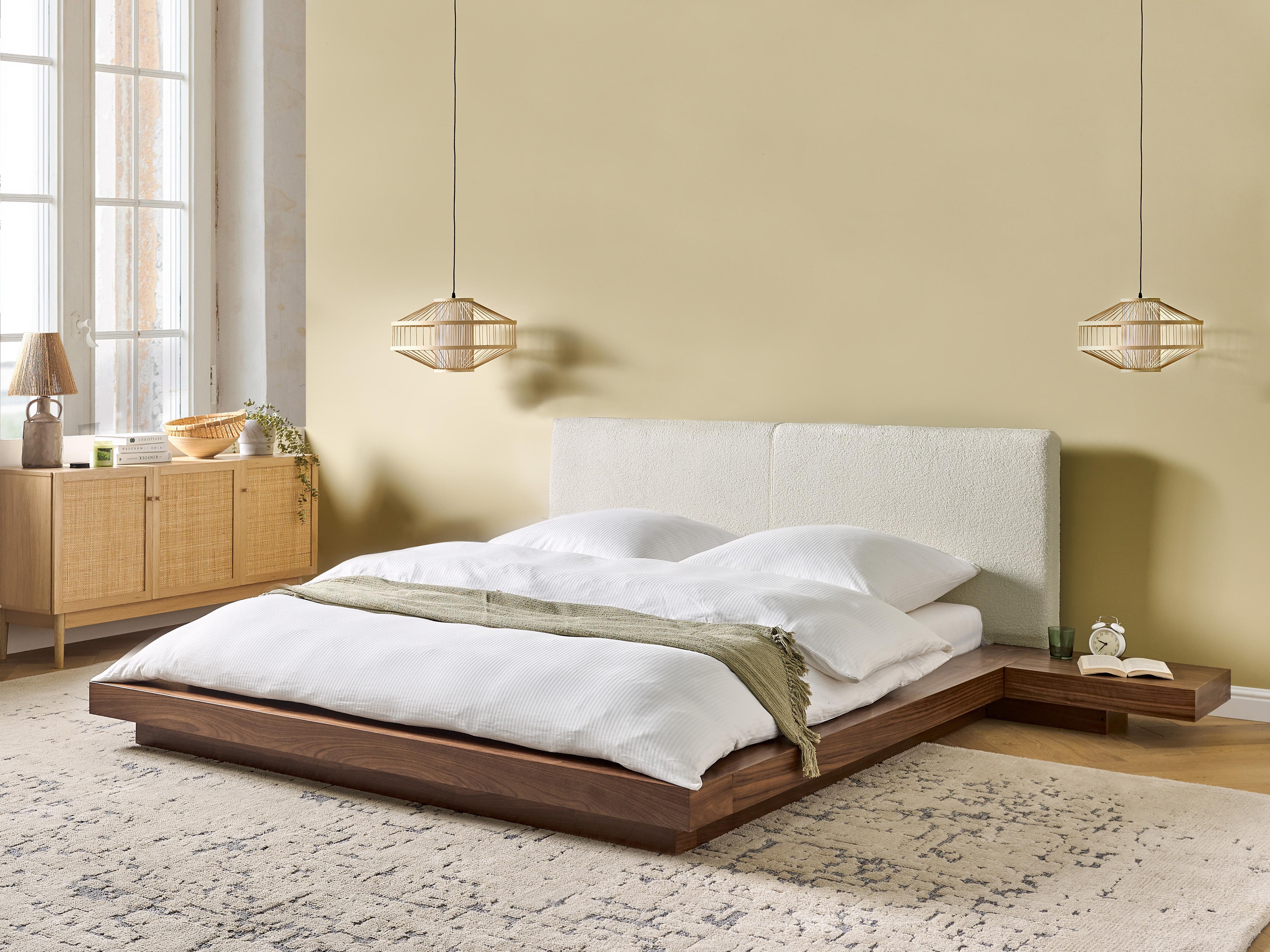 Waterbed Boucle ZEN 160 x 200 cm (EU King Size) Brown Ash Wood