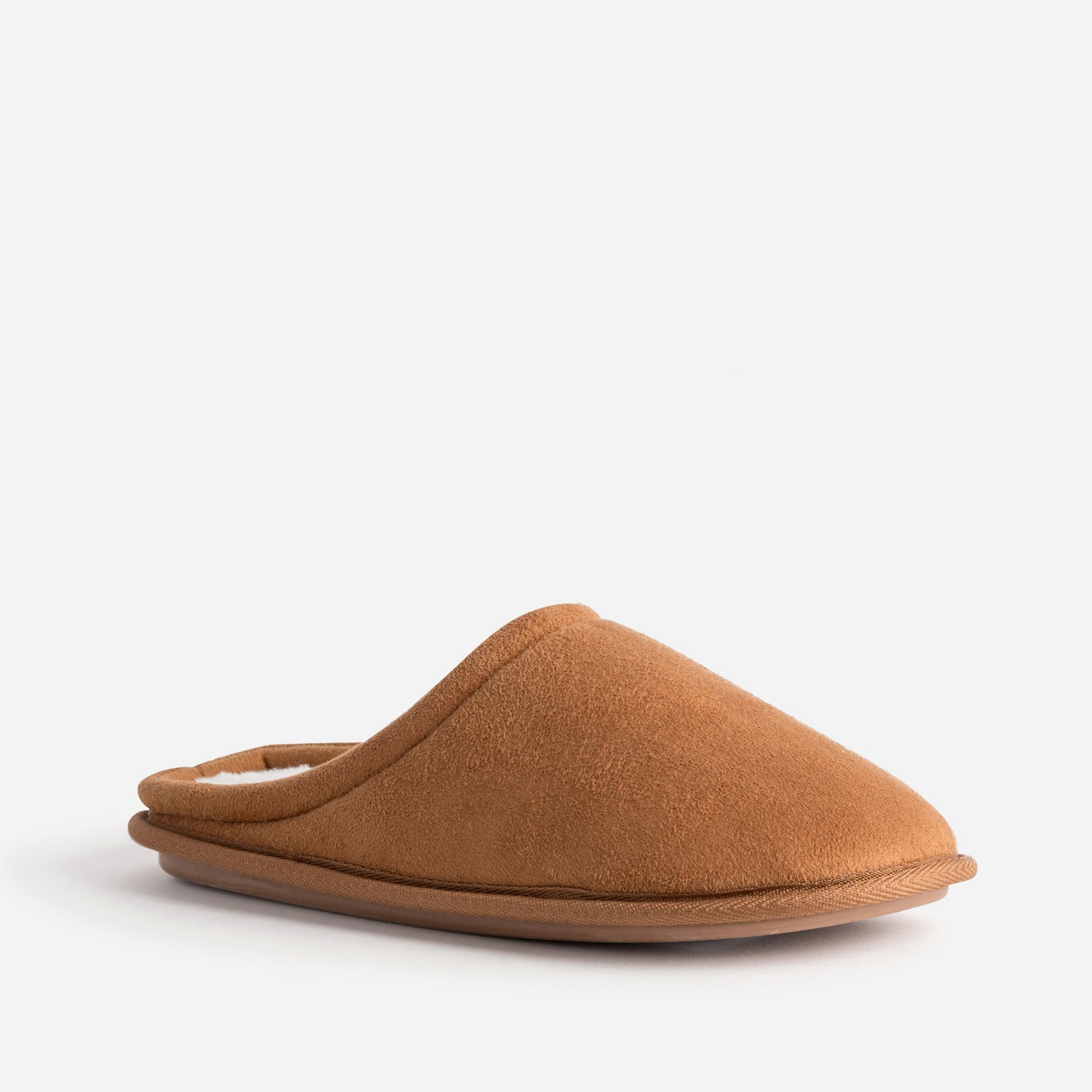 Chausson-mule cognac Homme