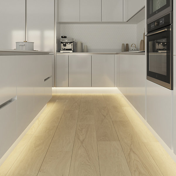 Connecteur d'angle pour ruban LED Waldeck IP20 12V L.3,5xl.3,5cm blanc mat GoodHome