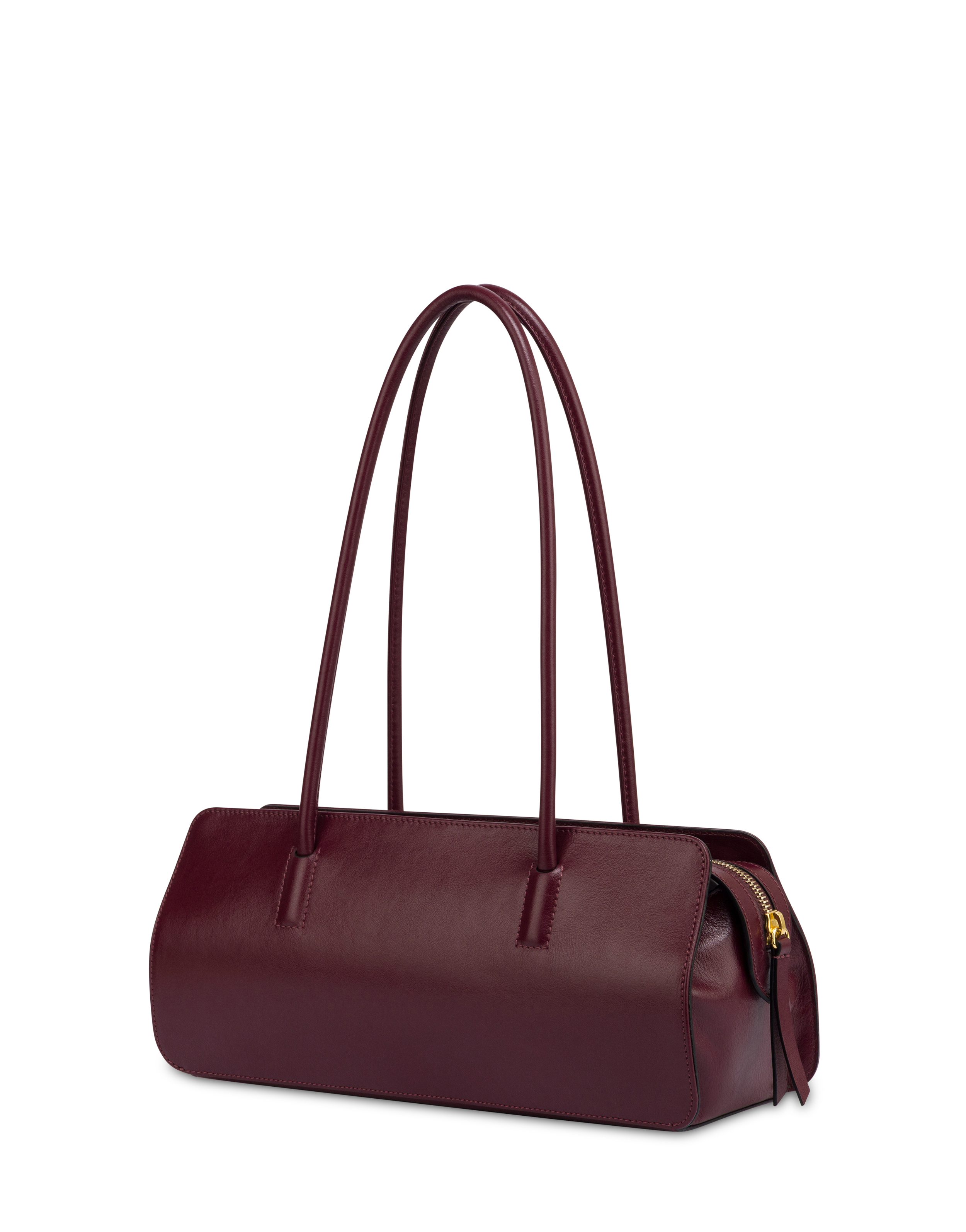 Borsa A Mano Lady In Vitello Lucido Vino