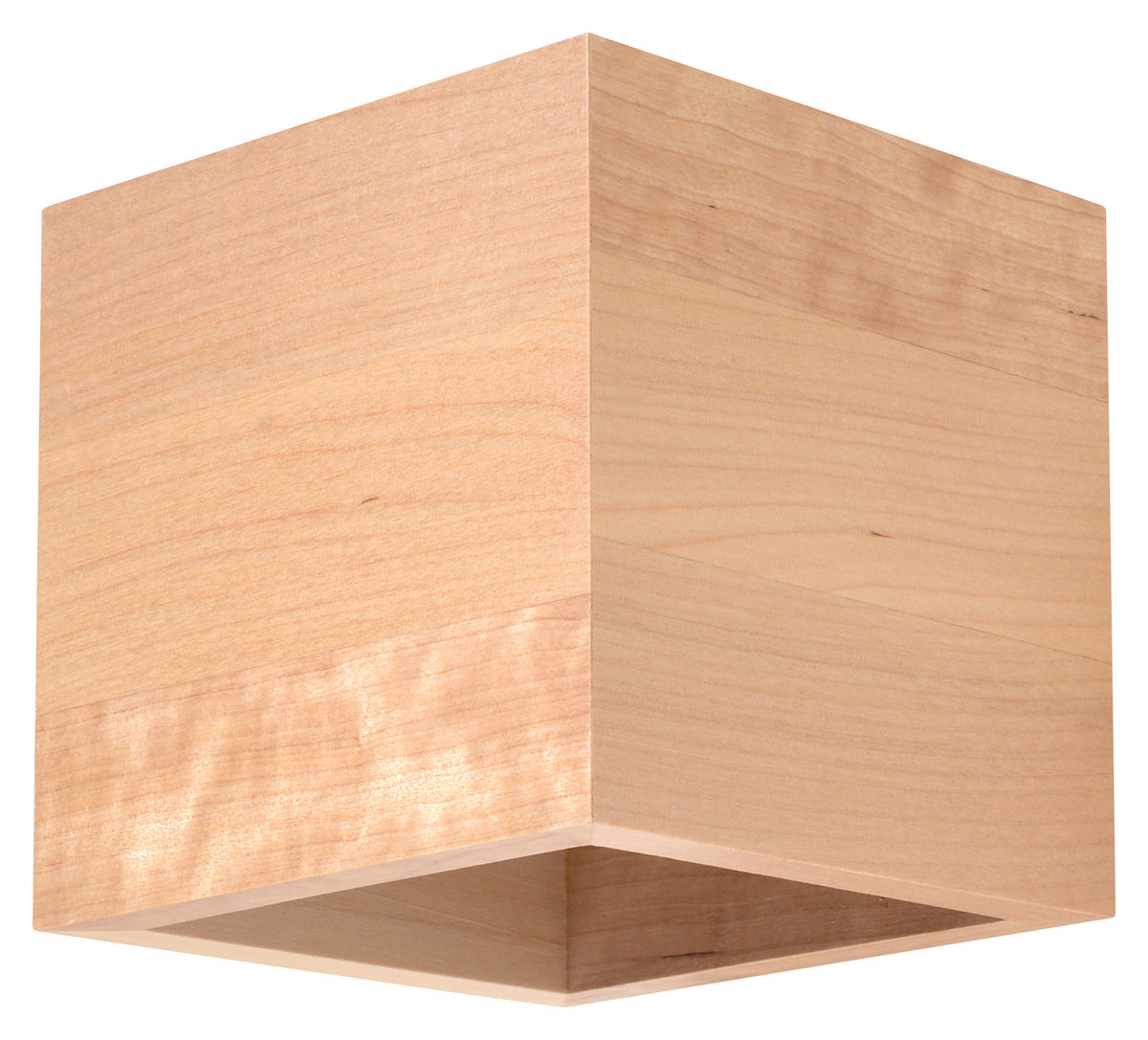Sollux wandlamp Quad - 1 lichts - 12 x 10  cm - bruin