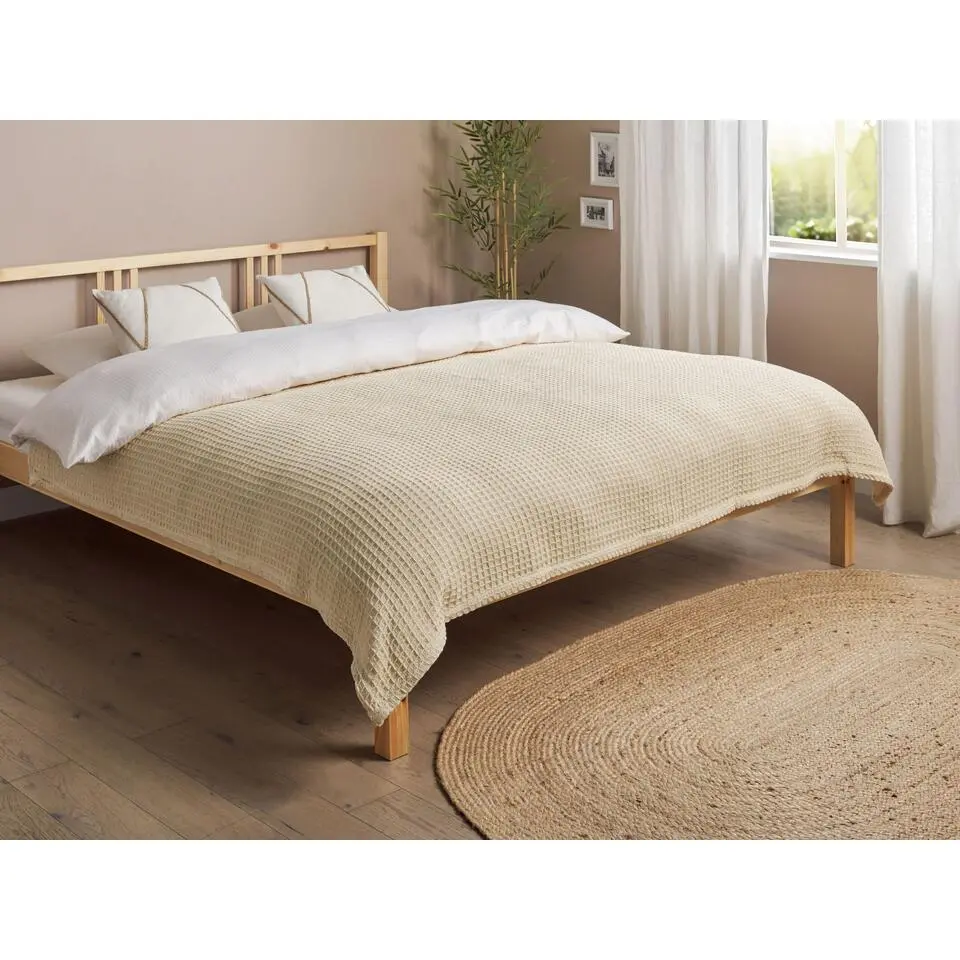 CHAGYL - Bedsprei - Beige - 150 x 200 cm - Katoen