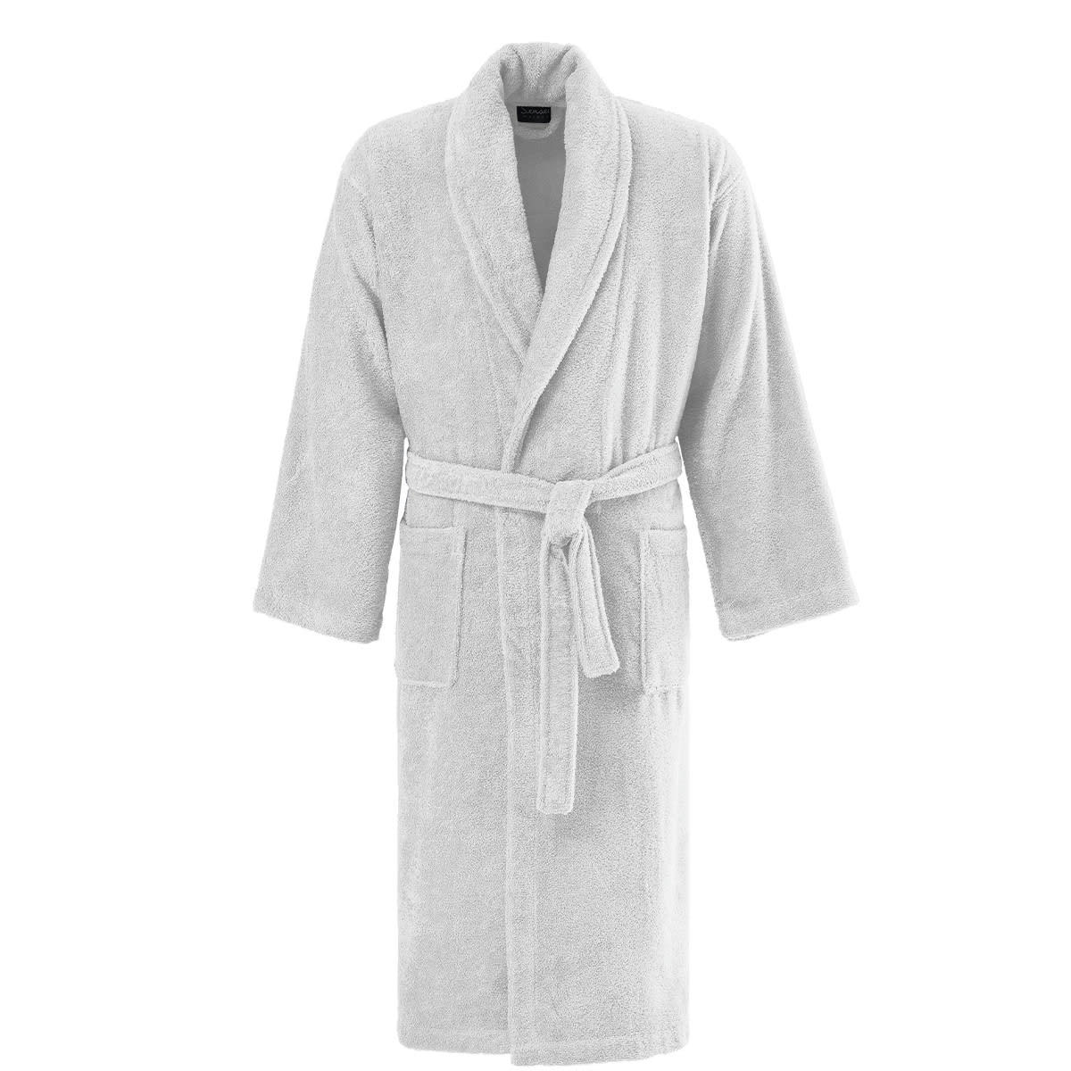 ORGANIKA - Peignoir col châle en coton bio Blanc S