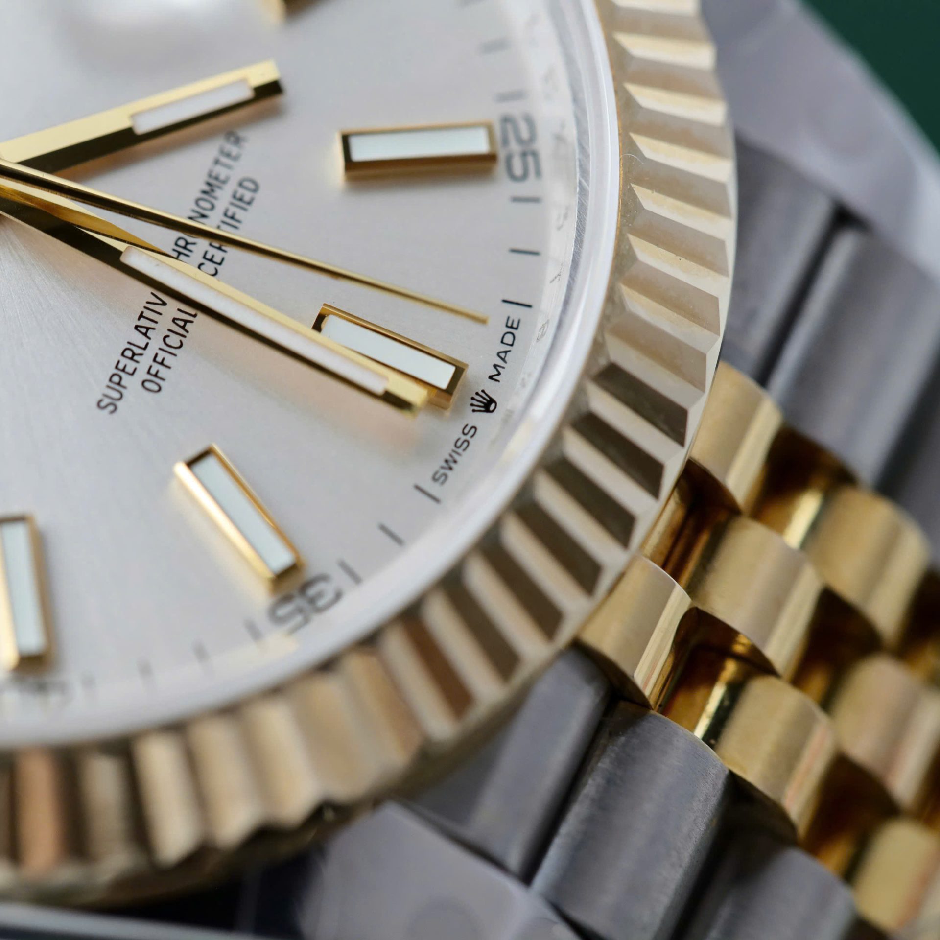 Rolex Datejust SS/YG Plated White Dial 41mm Jub Super Clone