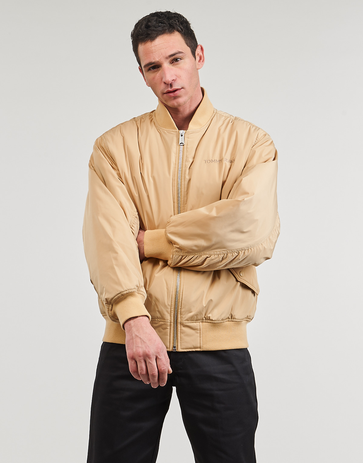Tommy Jeans - TJM CLASSICS BOMBER JACKET EXT - Beige