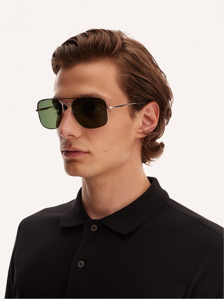 Brown and golden sunglasses