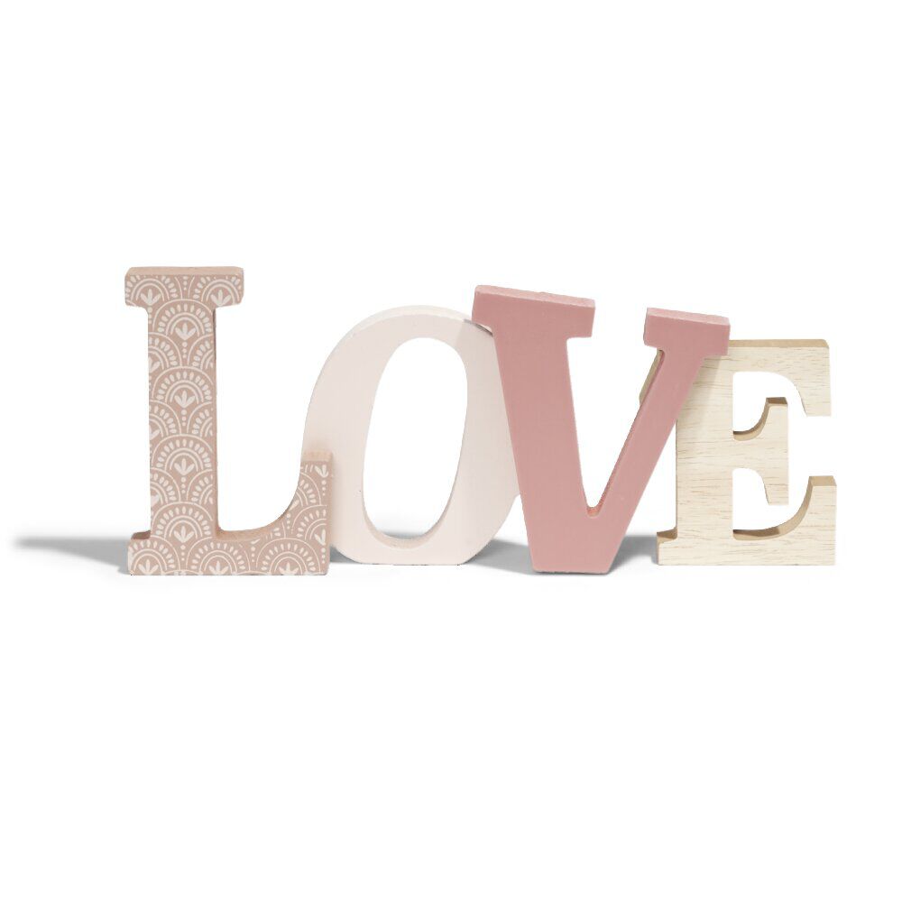 Décoration mot LOVE en bois L49xH14cm