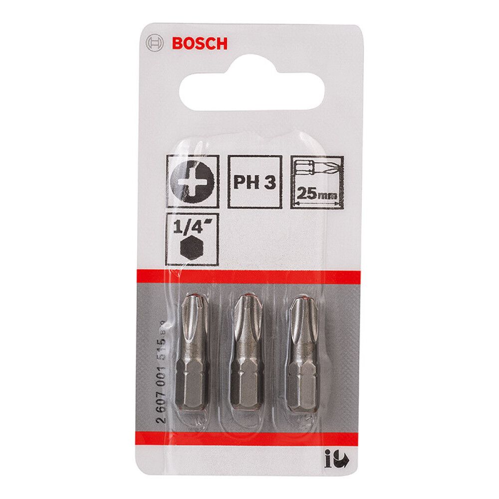 BITS BOSCH EXTRA HARD PH3 25MM 3STK