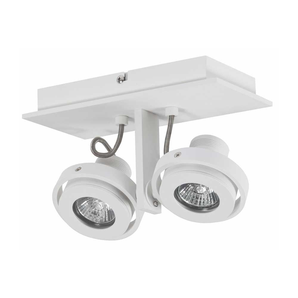 Artdelight spot Meist - 2 lichts - 23 x 15  cm - wit