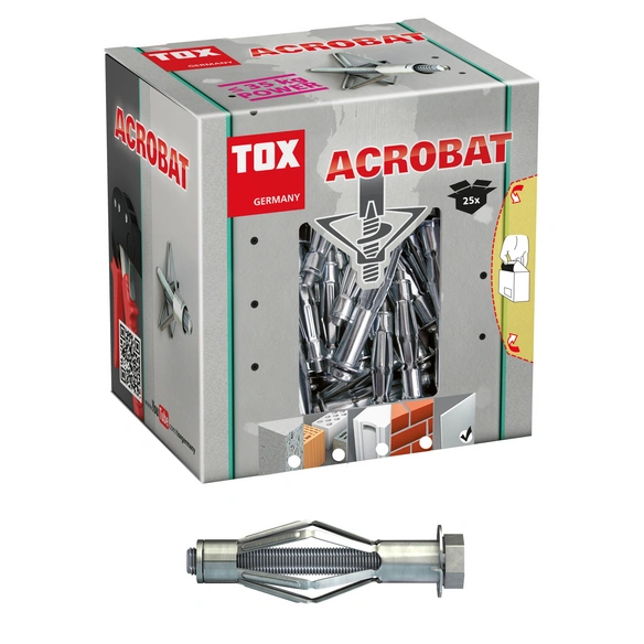 Metall-Hohlraumdübel »STPACK«, Stahl, verzinkt, 25 Stück, ØxL: 12 x 68 mm
