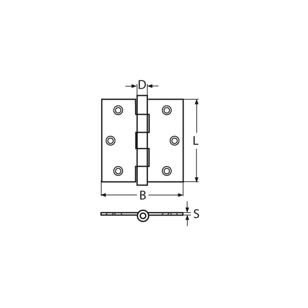HENGSEL MARINETECH RUSTFRI 75X75MM