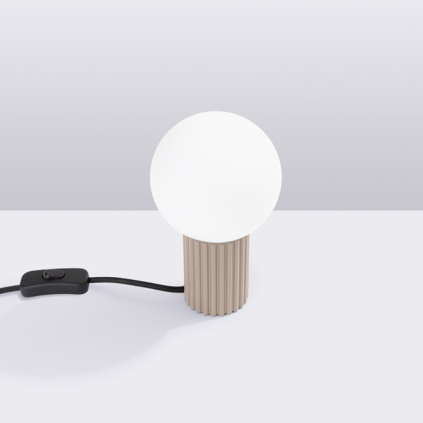 Lampka biurkowa SFERA taupe-biały 1xG9x8W wym:19x12x12cm IP20 Pure Lume