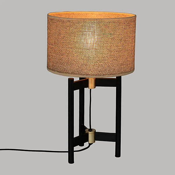 Lampe trépied noir Levon Atmosphera