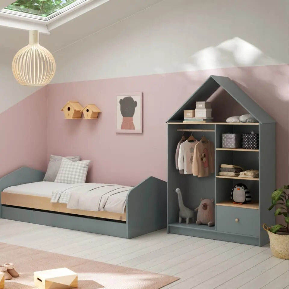 Calicosy - LEONIE Wandkast - Groente - 110x45x180 cm