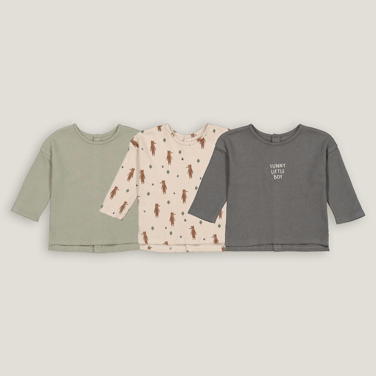 Lot de 3 T-shirts manches longues