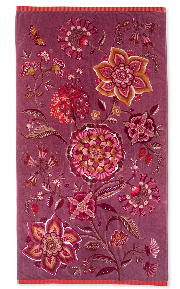 Pip Studio strandlaken Viva la Vida Beachtowel - 100x180 cm - lila