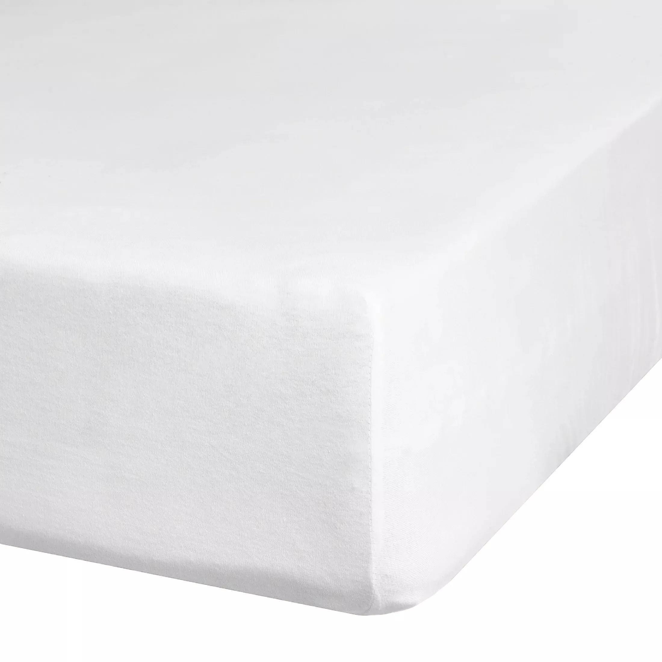Prześcieradło jersey z gumką 140x200 cm z bawełny kolor biały 190 g/m2 Eurofirany Premium