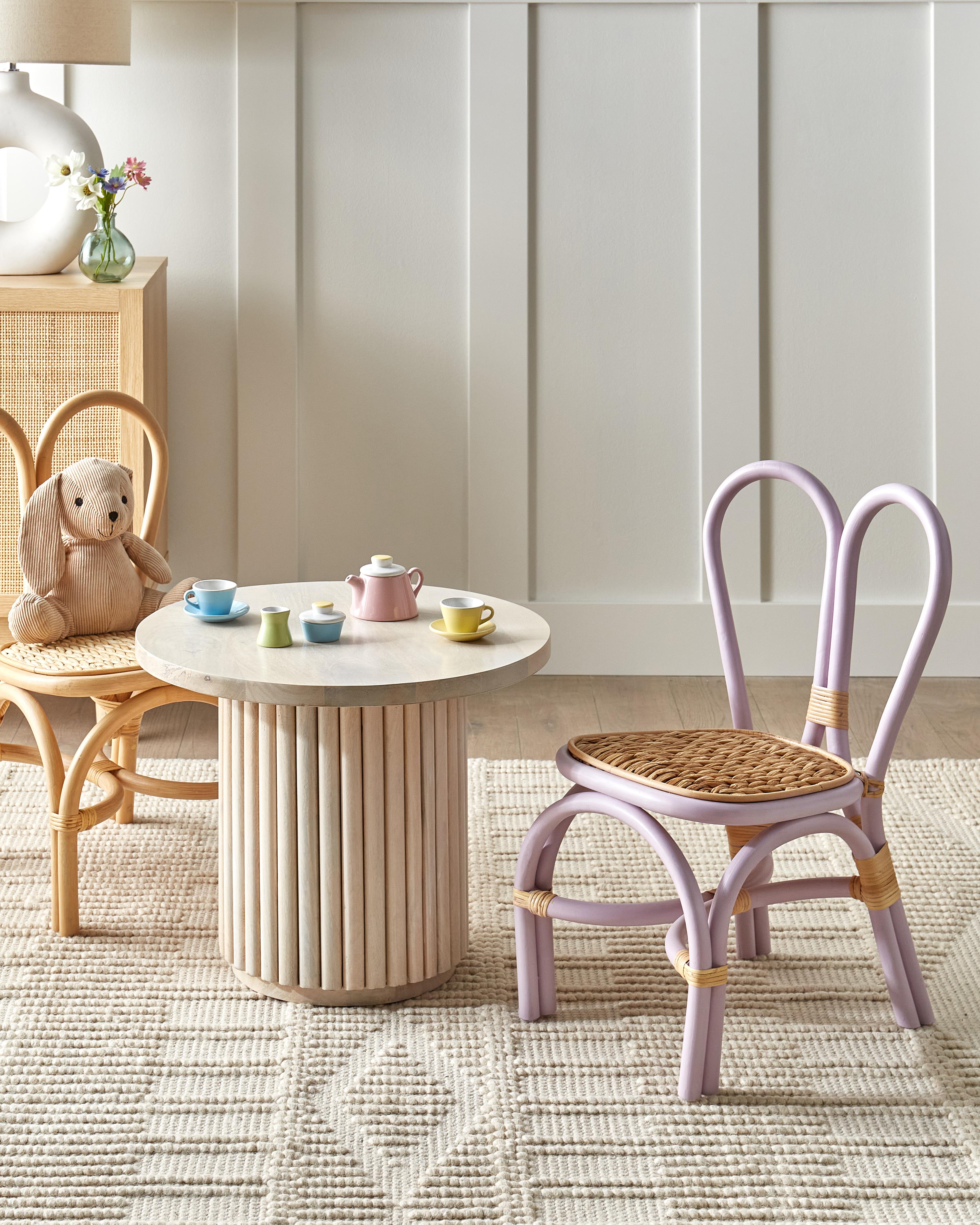 Kids Chair DESIMI Rattan Violet